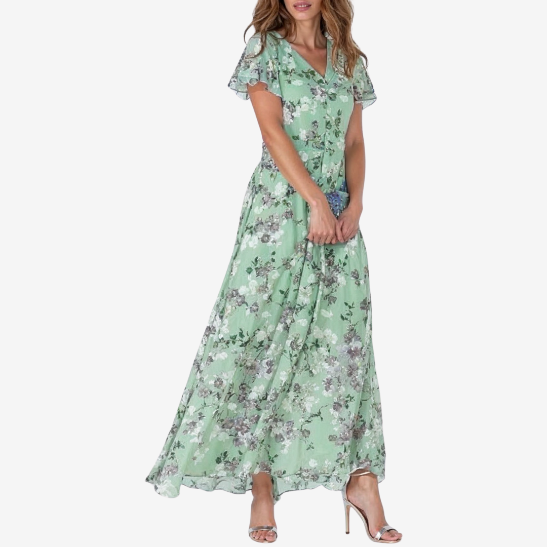 Élodie™ Midi fluido con escote en V