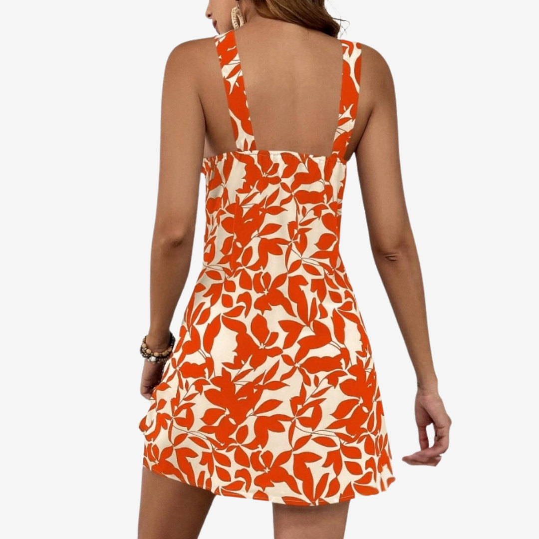 Lucetta™ Mini y Chic Vestido con estampado de hojas