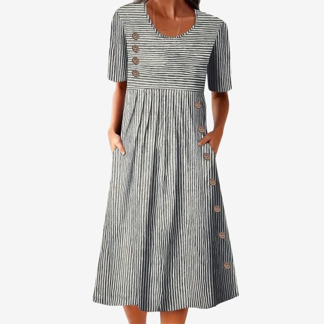 Liora™ Midi a rayas retro