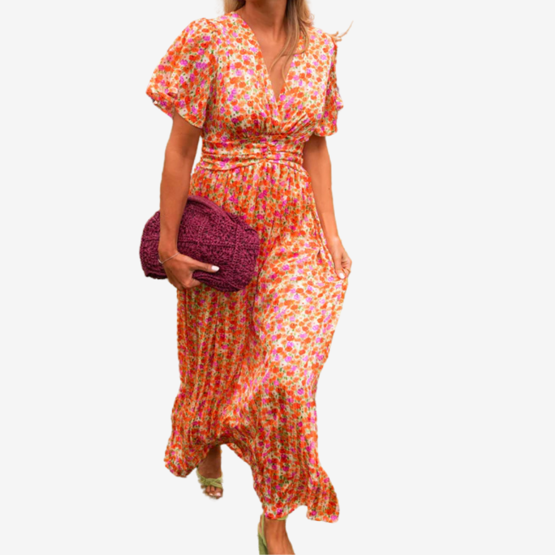 Lucie™ Vestido Flor del atardecer
