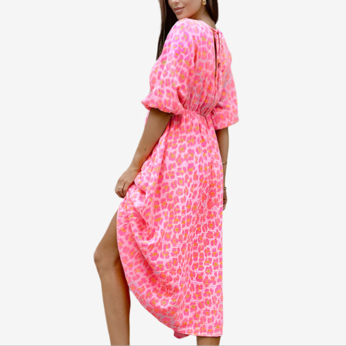 Rosetta™ Vestido con estampado de leopardo