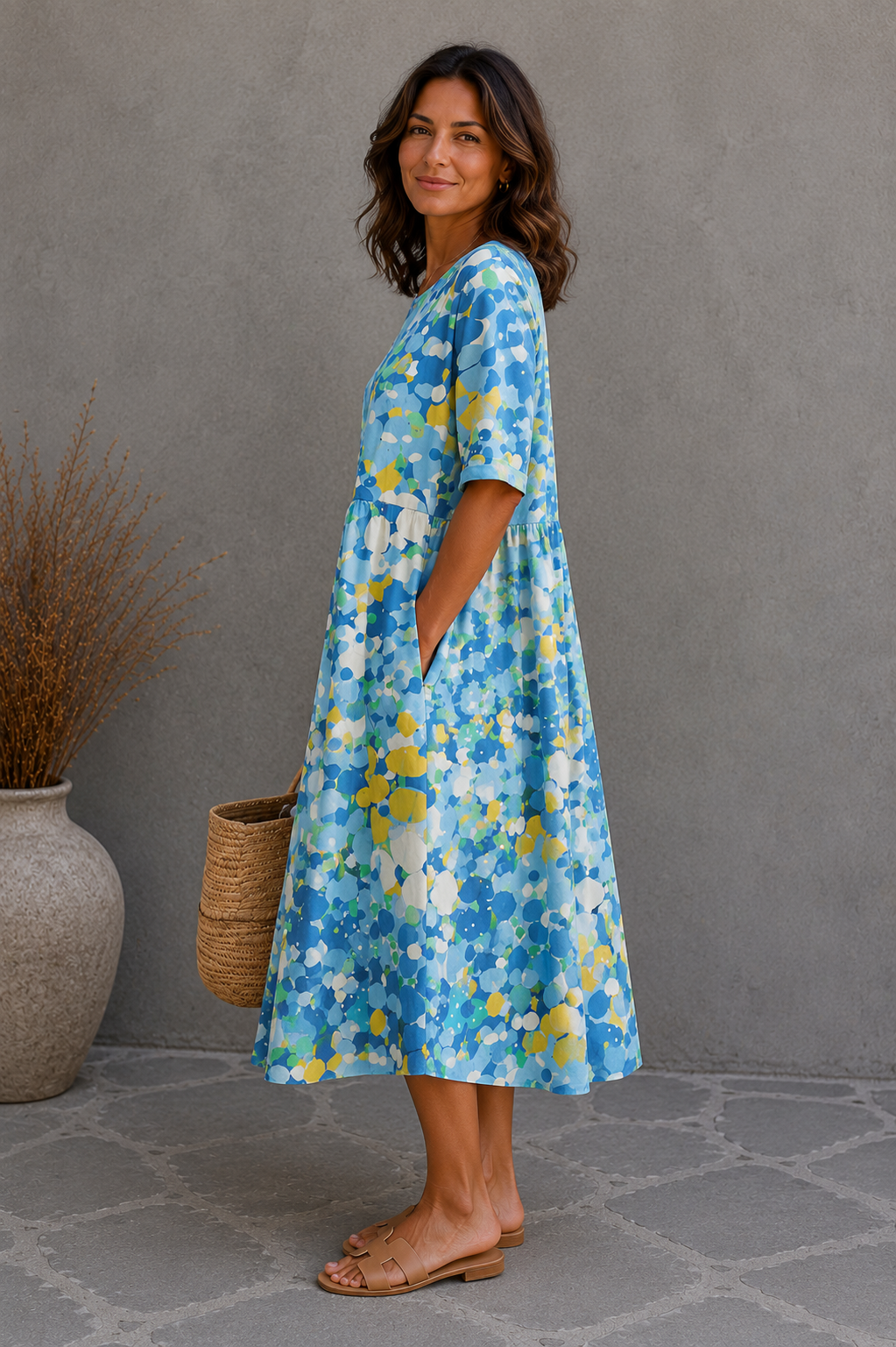 Vestido Holgado Floral