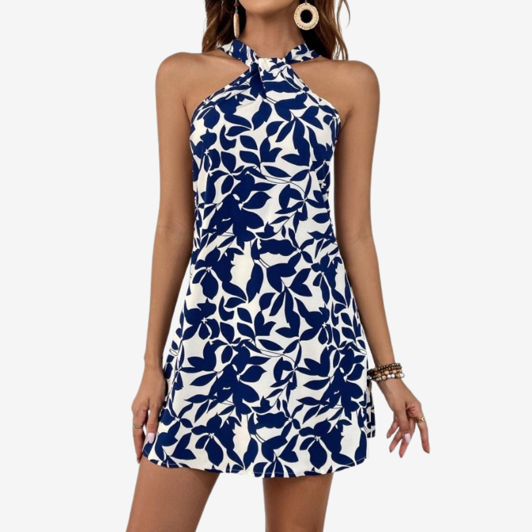 Lucetta™ Mini y Chic Vestido con estampado de hojas