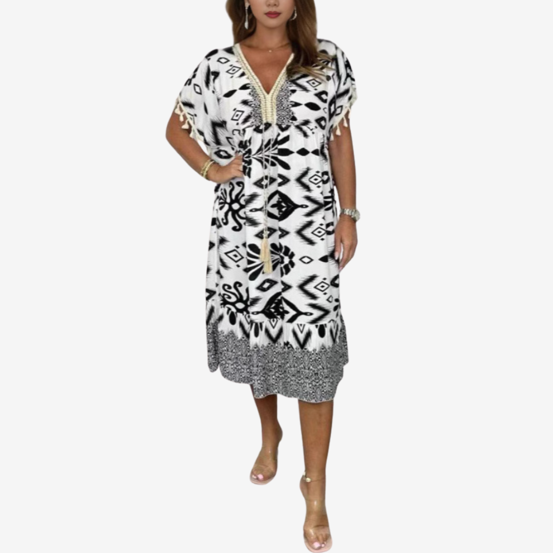 Solina™ MIDI estampado bohemio