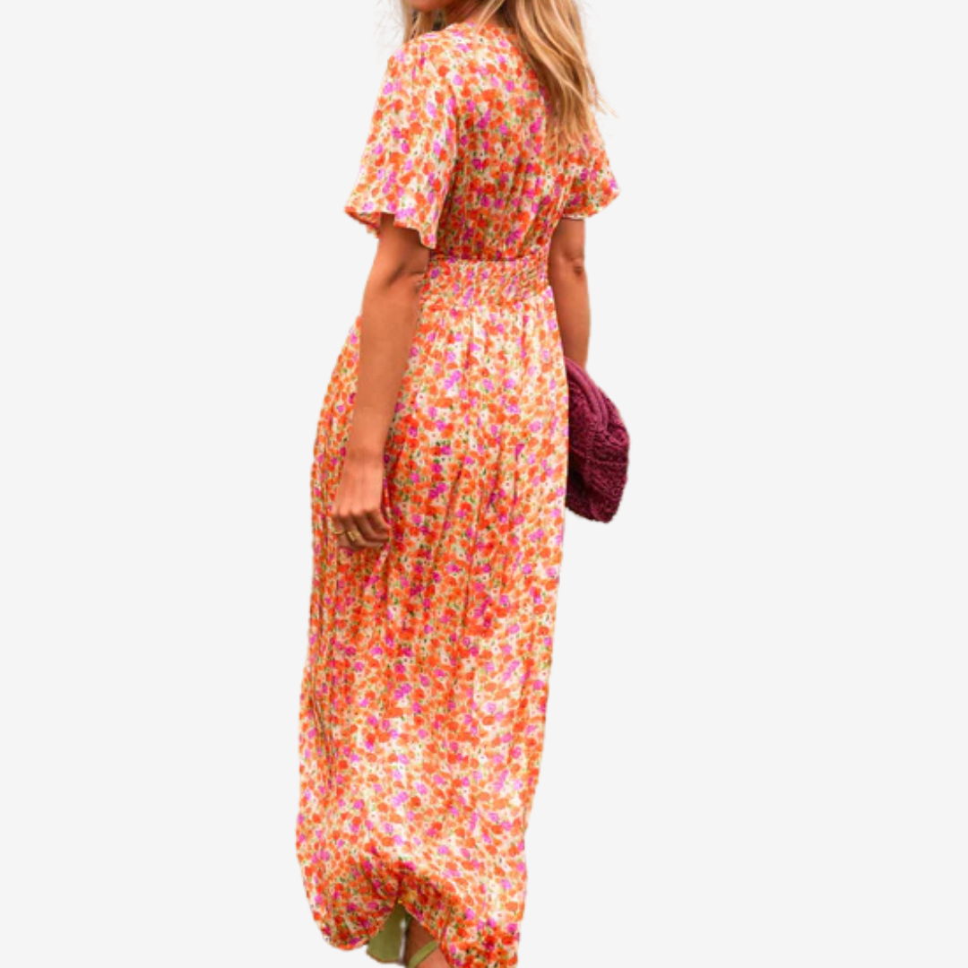 Lucie™ Vestido Flor del atardecer