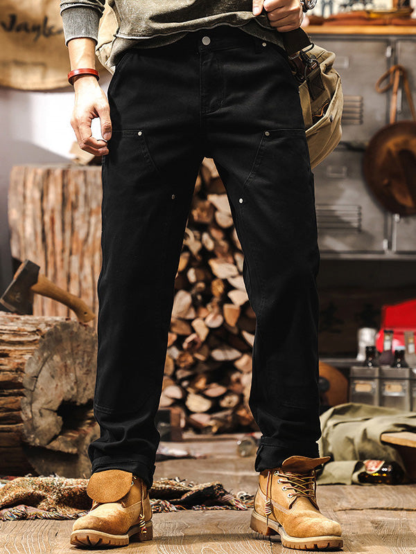 Pantalones de trabajo rectos y resistentes