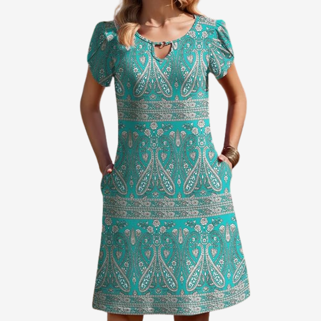 Faustine™ vestido corto casual