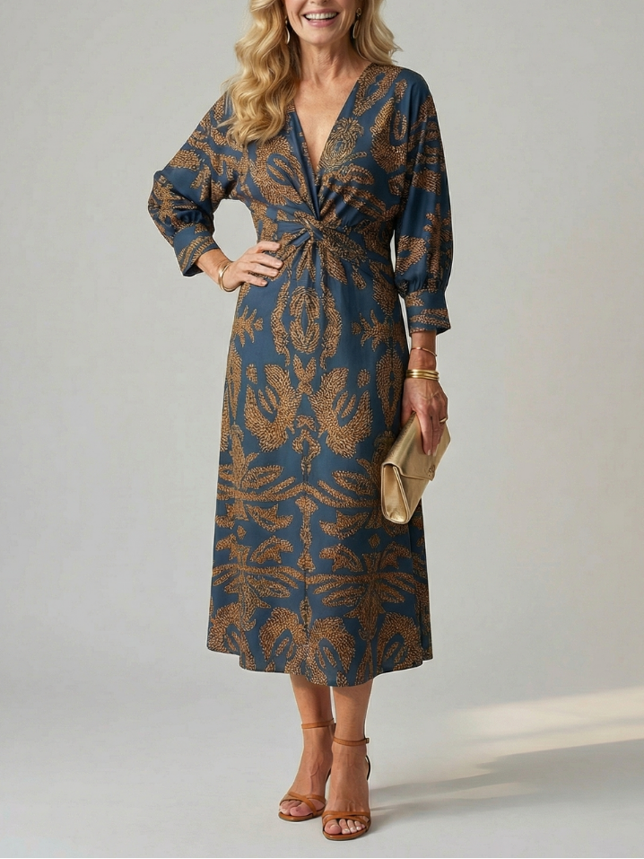 Valentina™ | Vestido midi cruzado