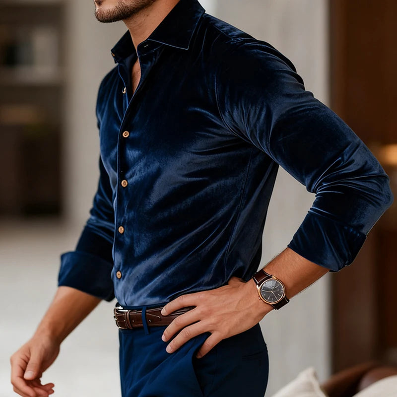 CAMISA DE TERCIPELO ELITE