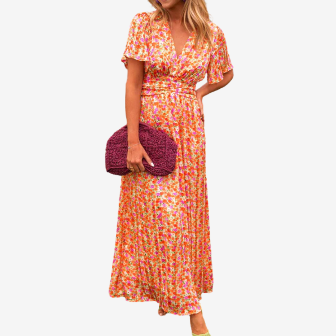 Lucie™ Vestido Flor del atardecer