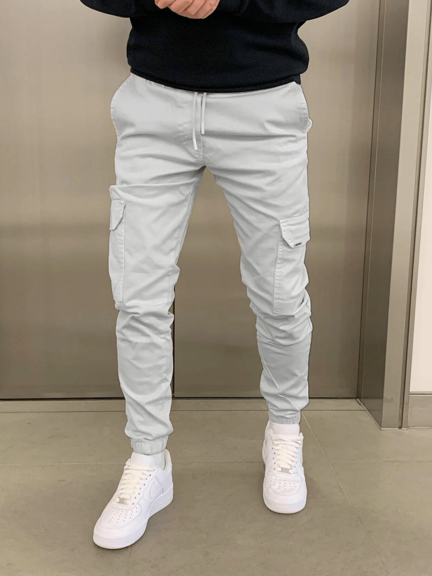 Laluna | Pantalón jogger cargo de ajuste 1+1 gratis