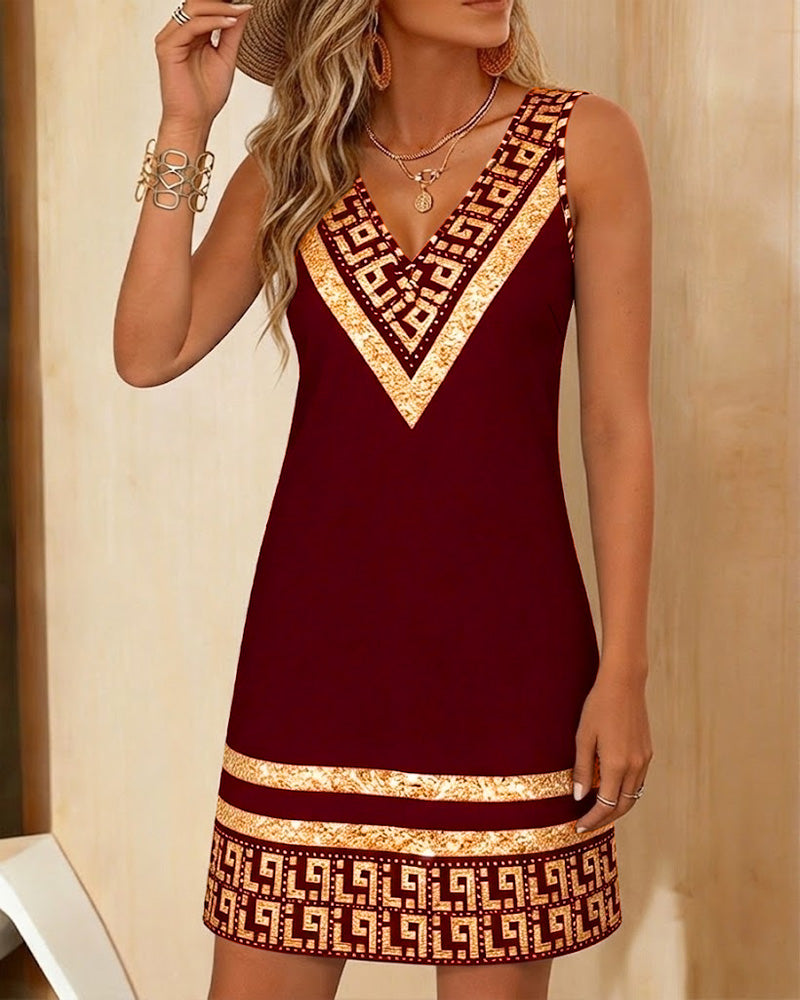 Mariana | Vestido sin mangas con escote en V