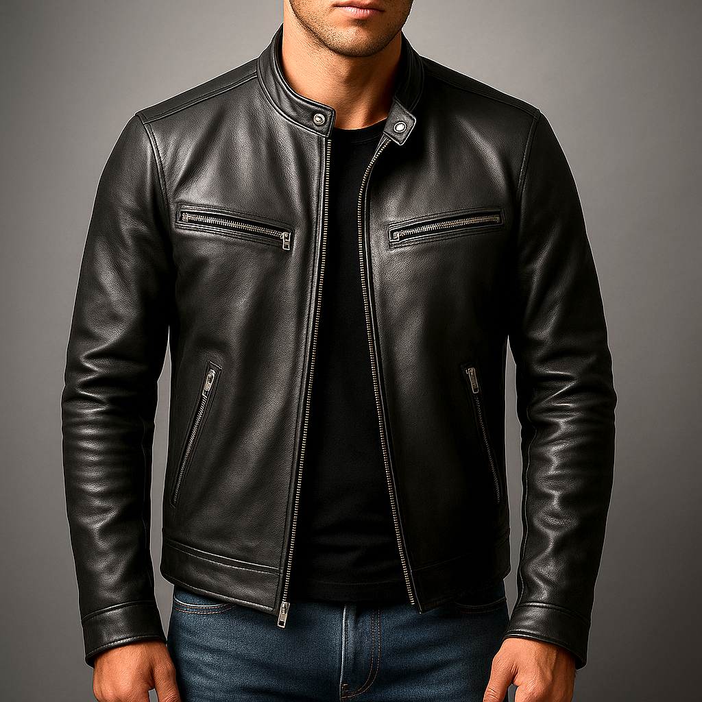 Chaqueta de cuero vintage Hawthorne