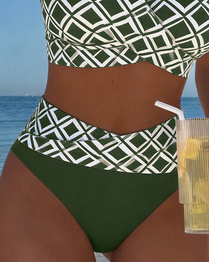 Amara | Bikini de dos piezas y estampado de diamantes
