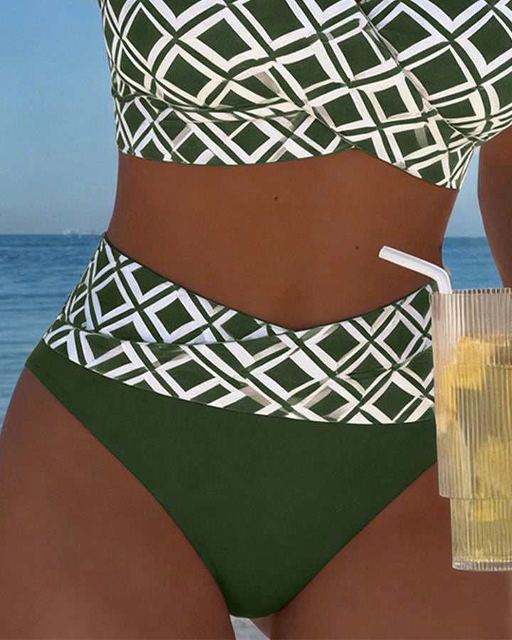 Amara | Bikini de dos piezas y estampado de diamantes