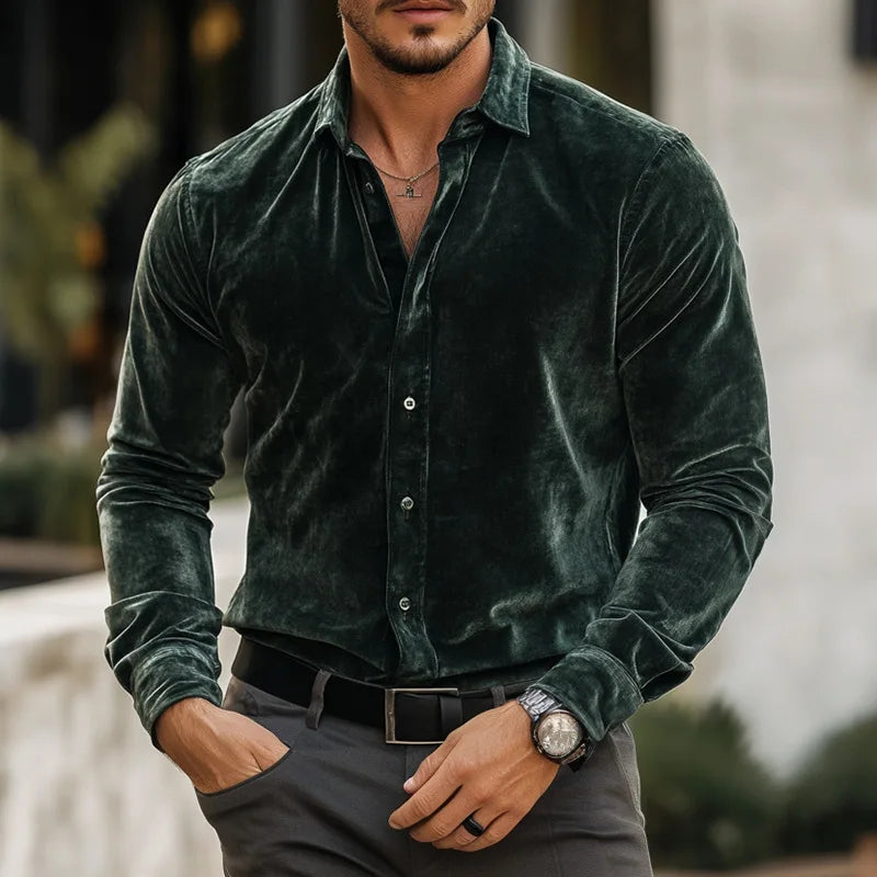 CAMISA DE TERCIPELO ELITE