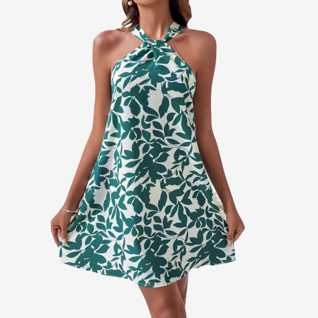 Lucetta™ Mini y Chic Vestido con estampado de hojas
