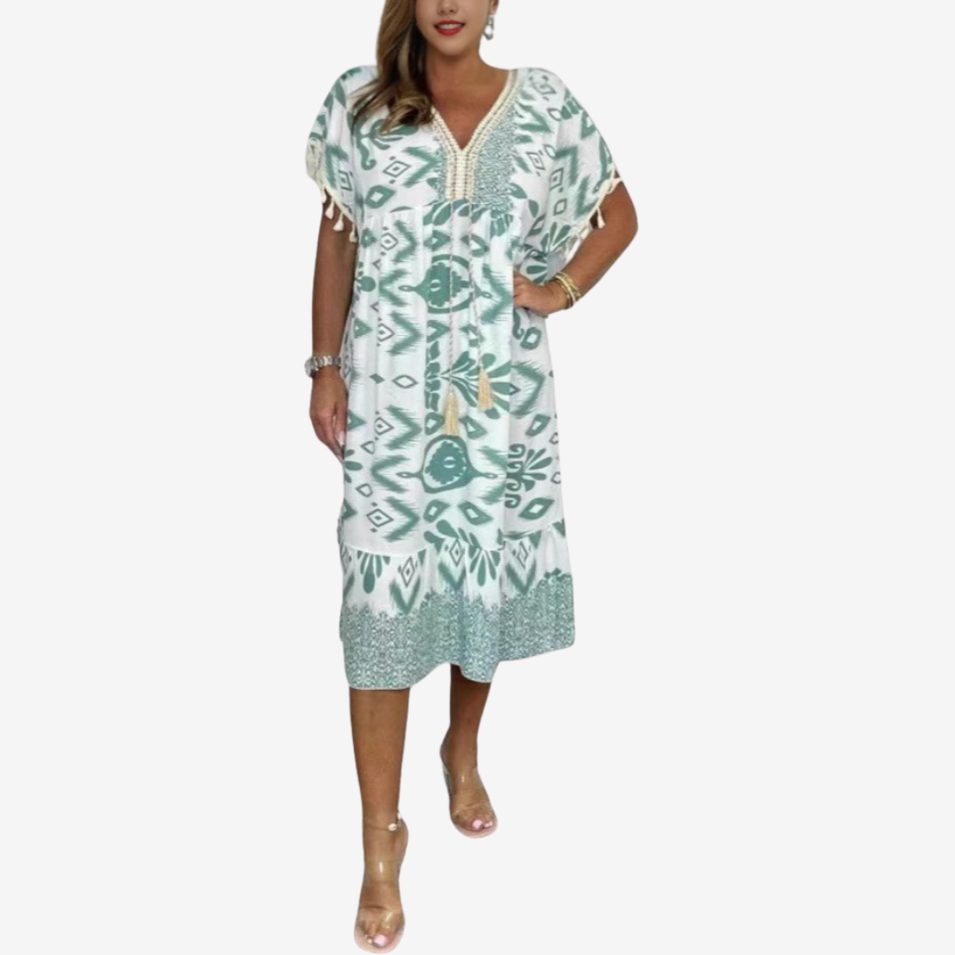 Solina™ MIDI estampado bohemio