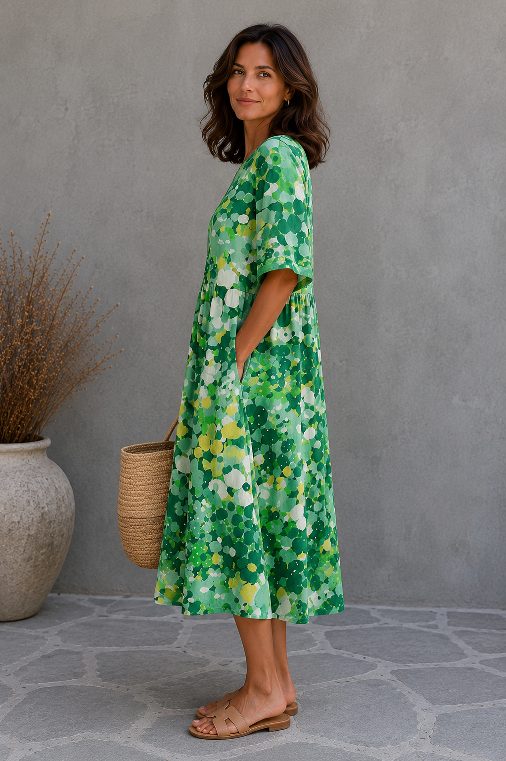 Vestido Holgado Floral