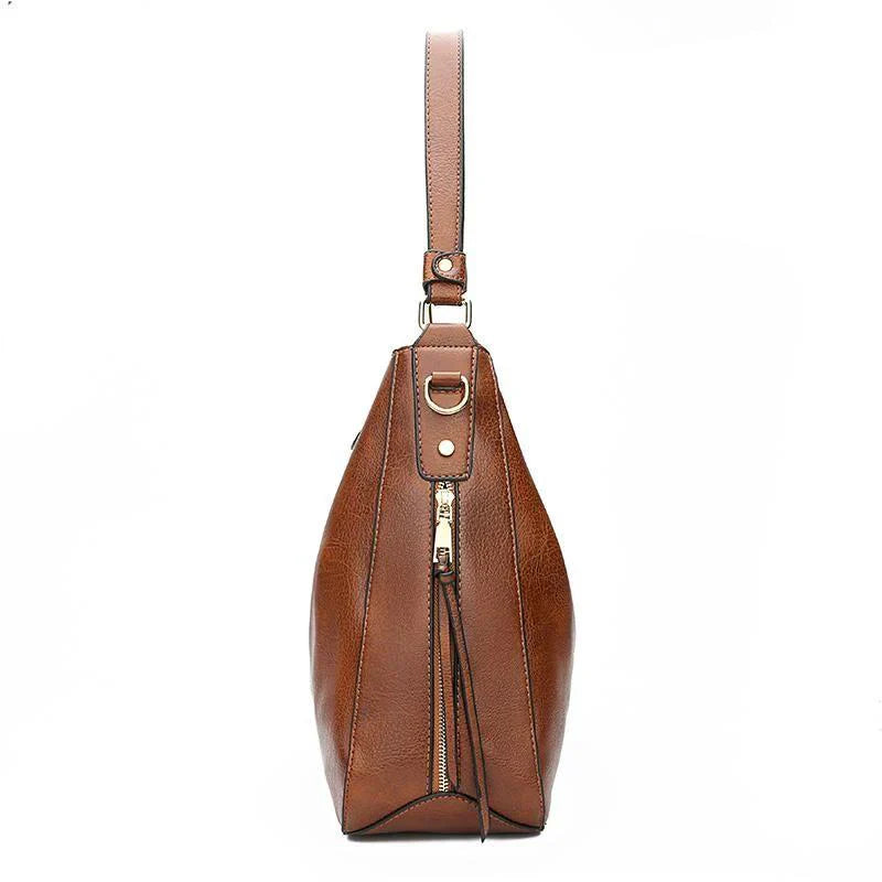 Bolso bandolera a prueba de golpes de cuero de lujo + monedero de regalo