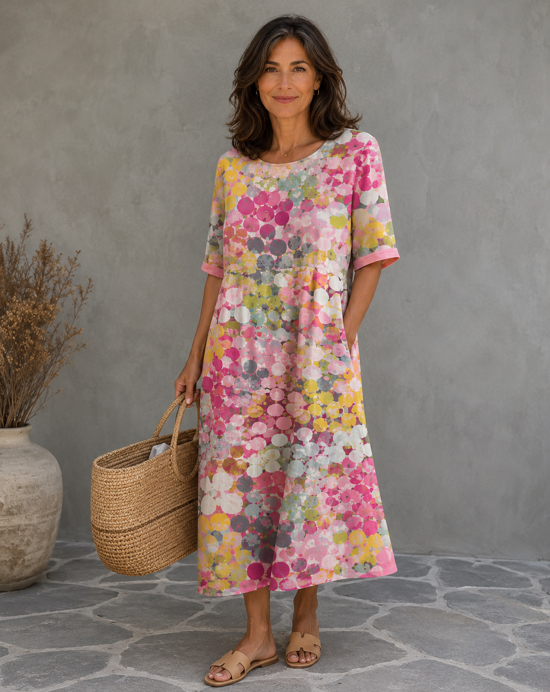 Vestido Holgado Floral