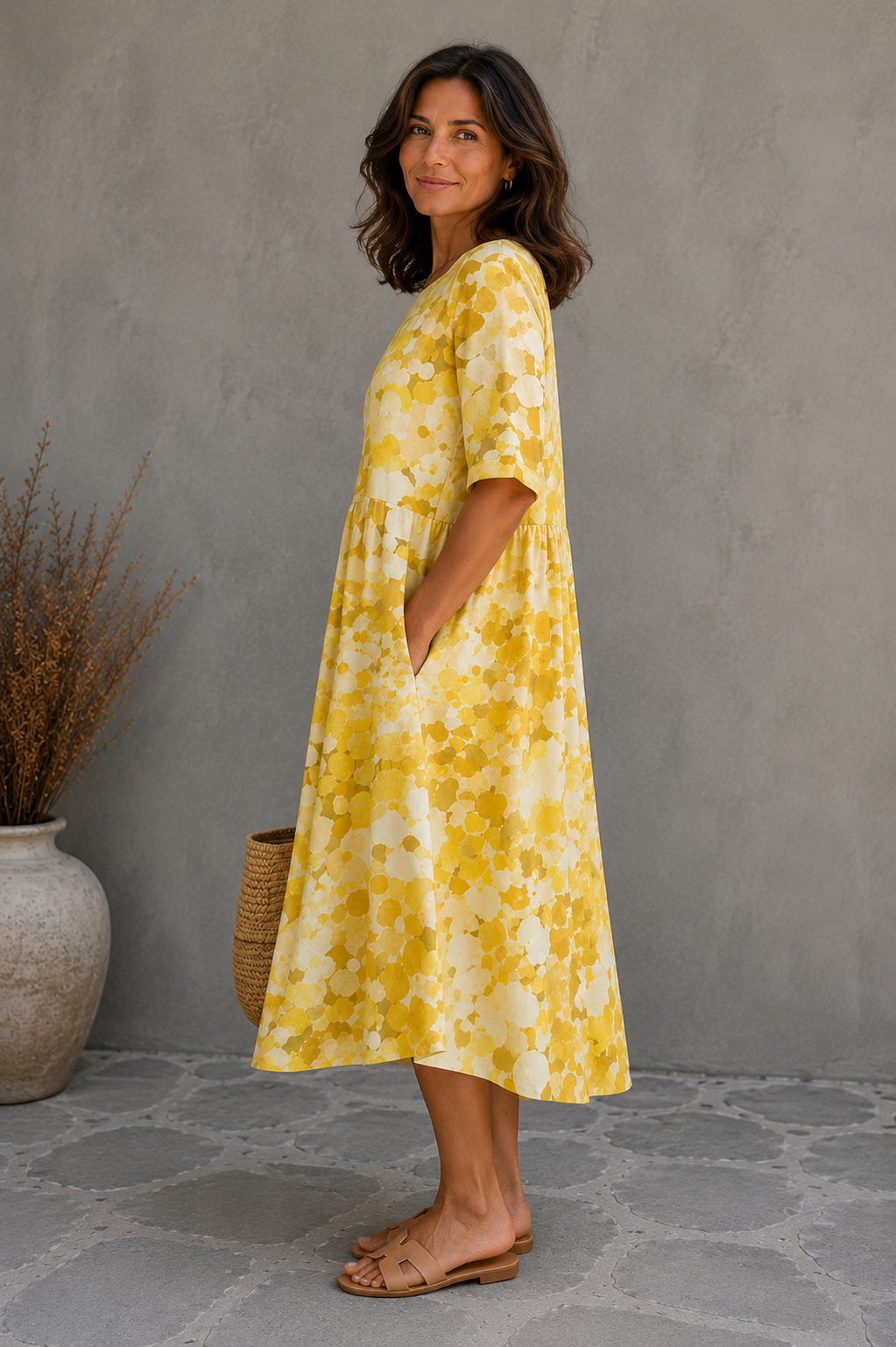 Vestido Holgado Floral