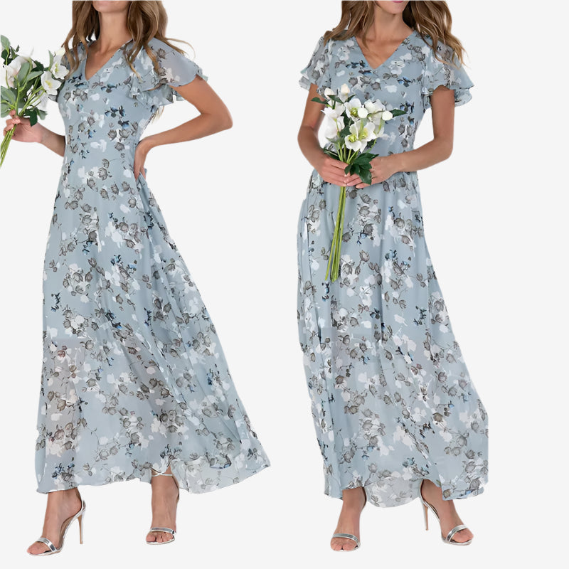 Élodie™ Midi fluido con escote en V