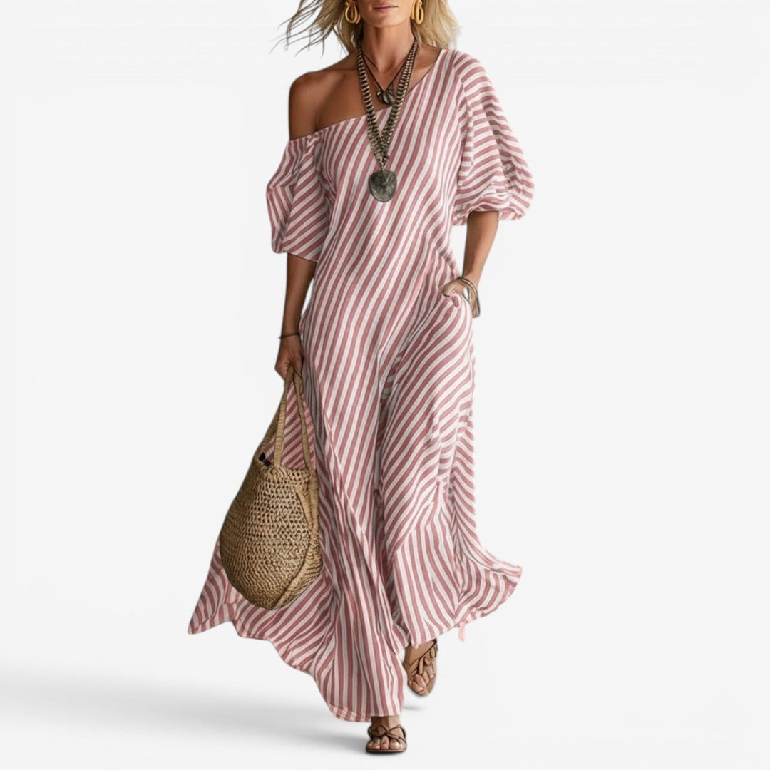 Izzy™ Vestido maxi con hombros descubiertos