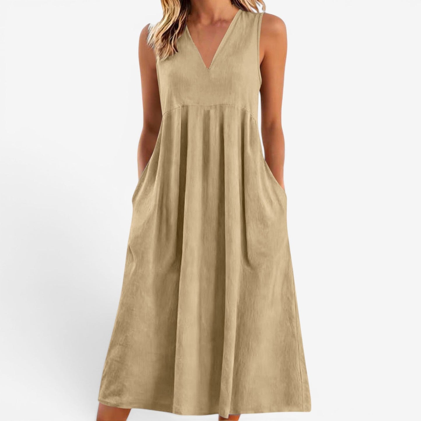 Suzaine™ Vestido midi acampanado