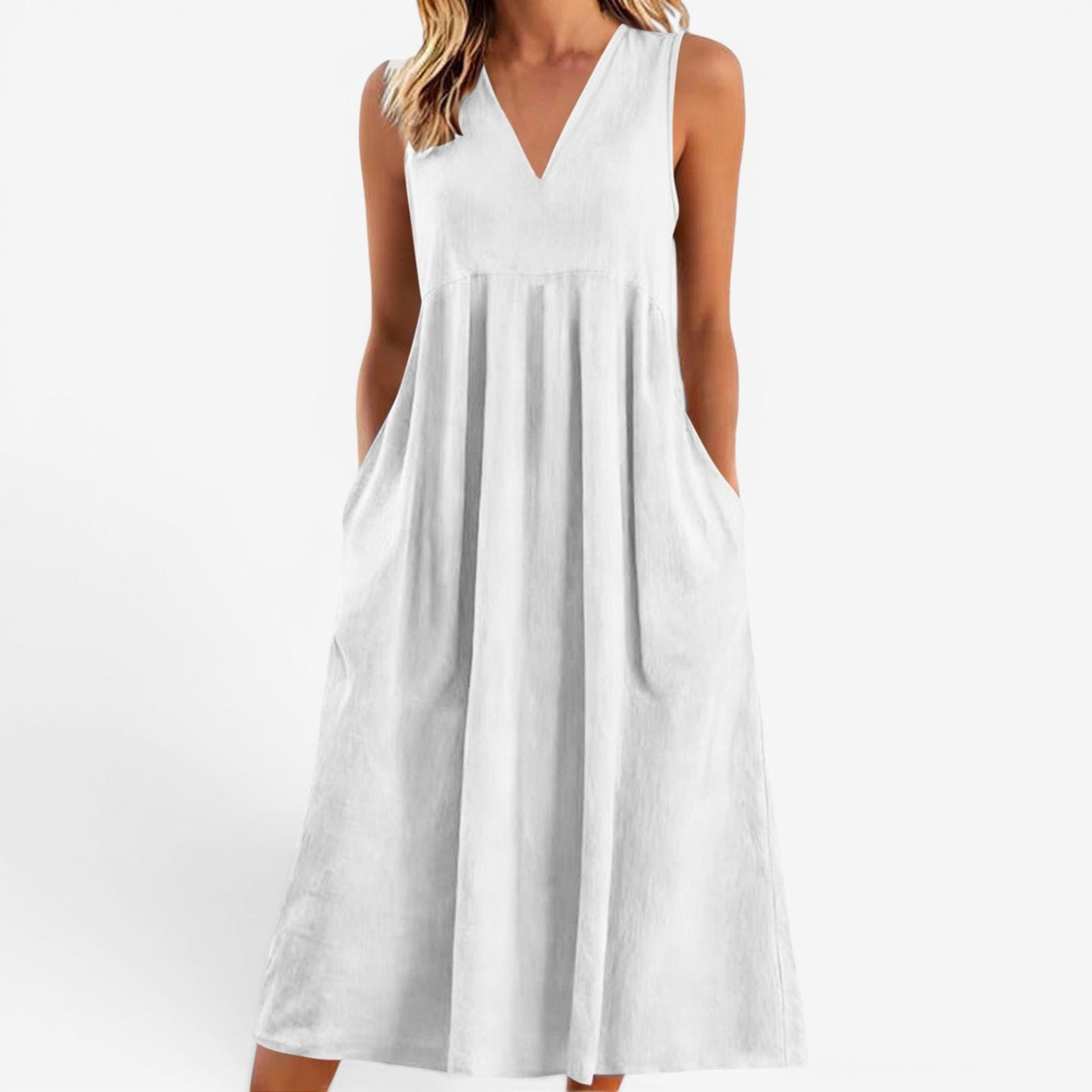 Suzaine™ Vestido midi acampanado