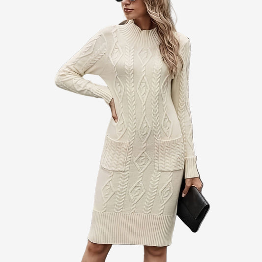 Amina™ Vestido de punto elegante