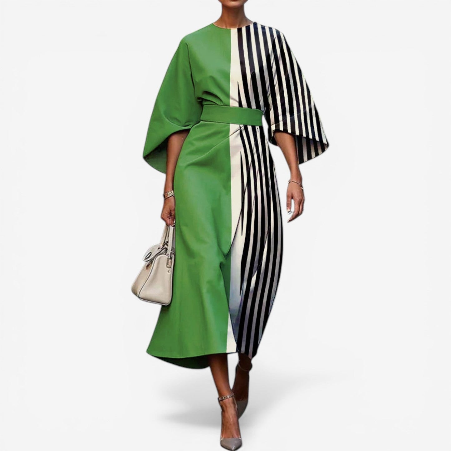 Zaquia™ Vestido midi estampado