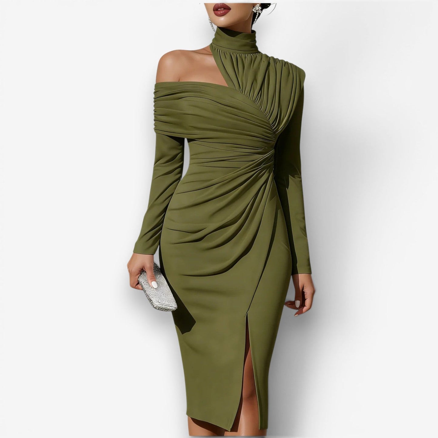 Queenie™ vestido midi envolvente