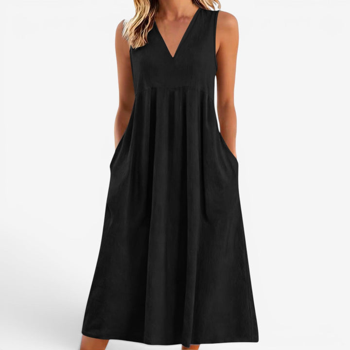 Suzaine™ Vestido midi acampanado