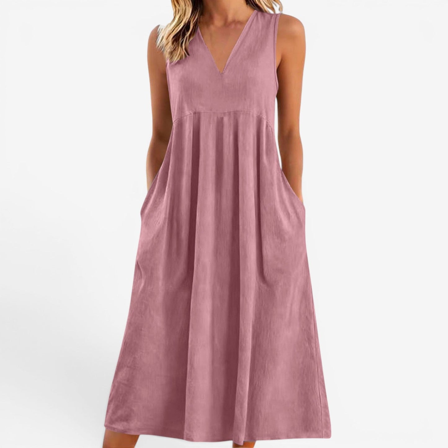 Suzaine™ Vestido midi acampanado