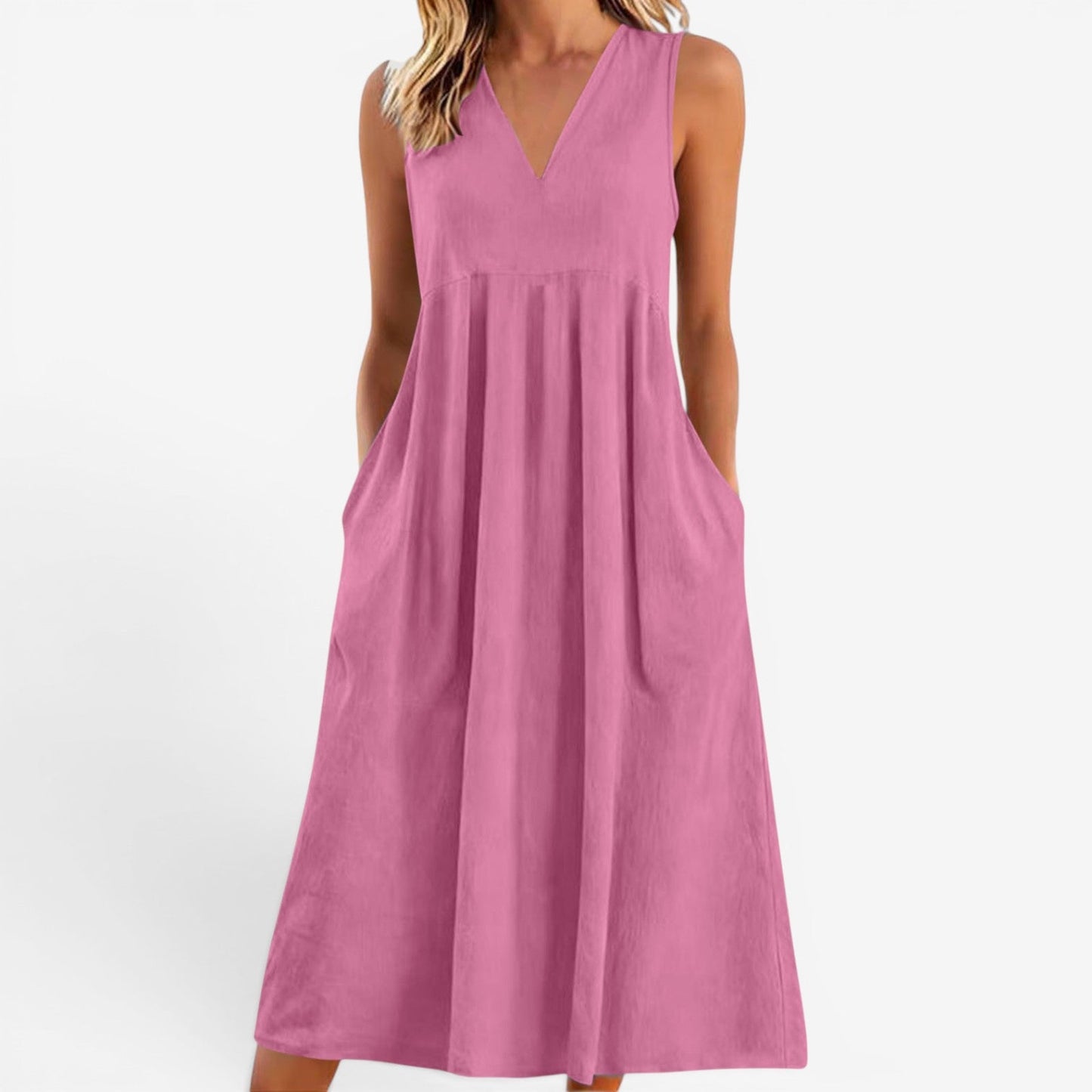Suzaine™ Vestido midi acampanado
