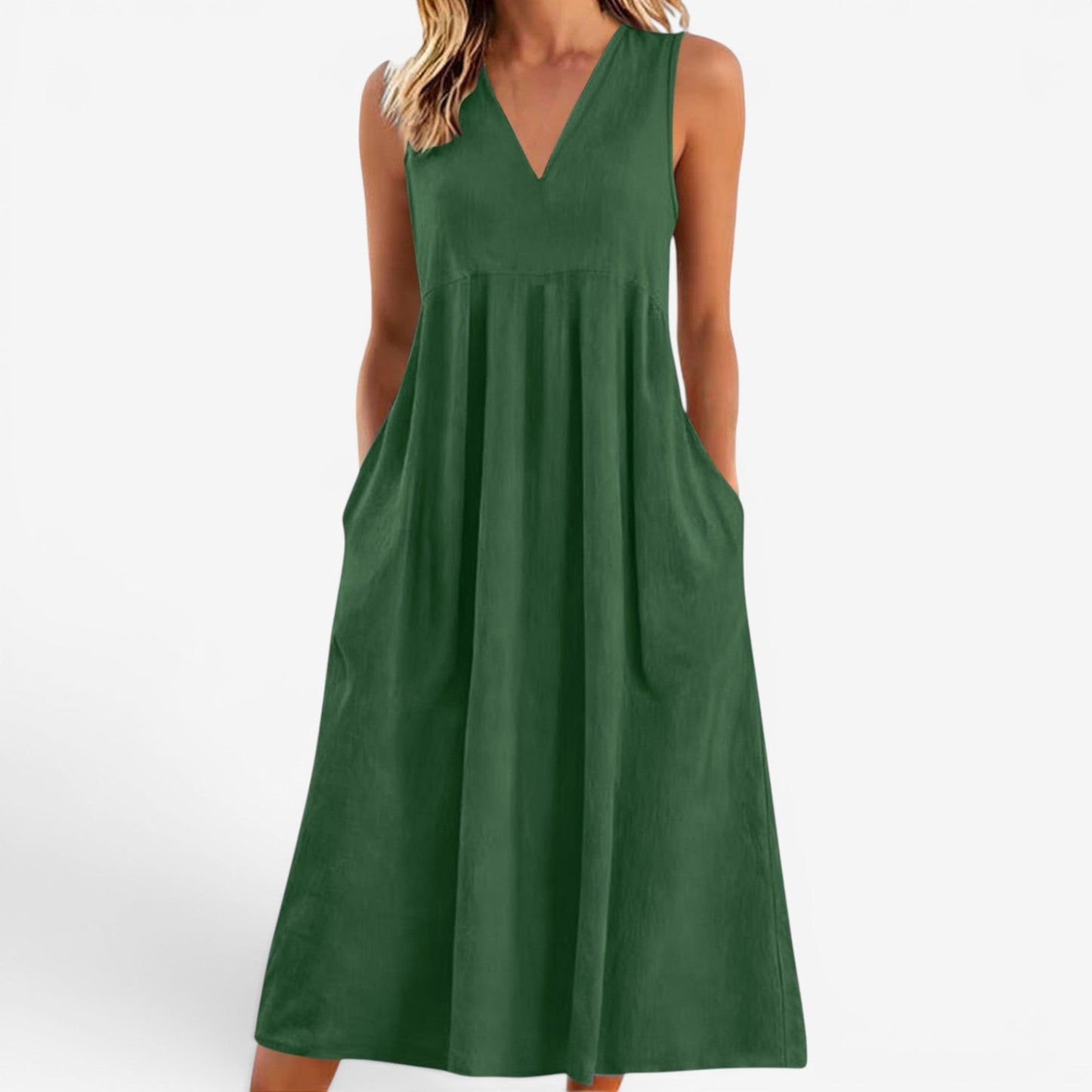 Suzaine™ Vestido midi acampanado