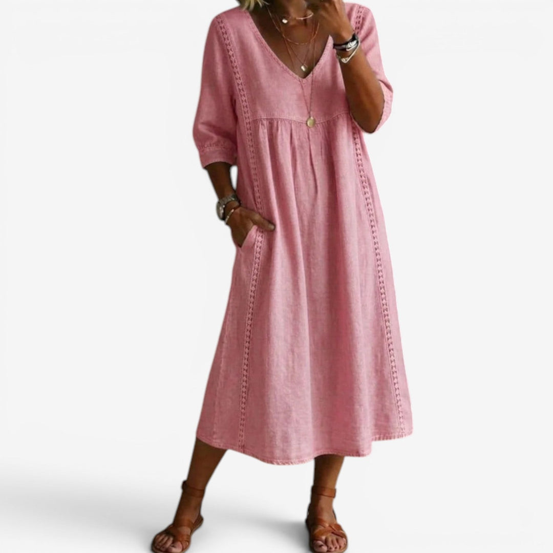 Carolline™ Vestido de verano con bordados