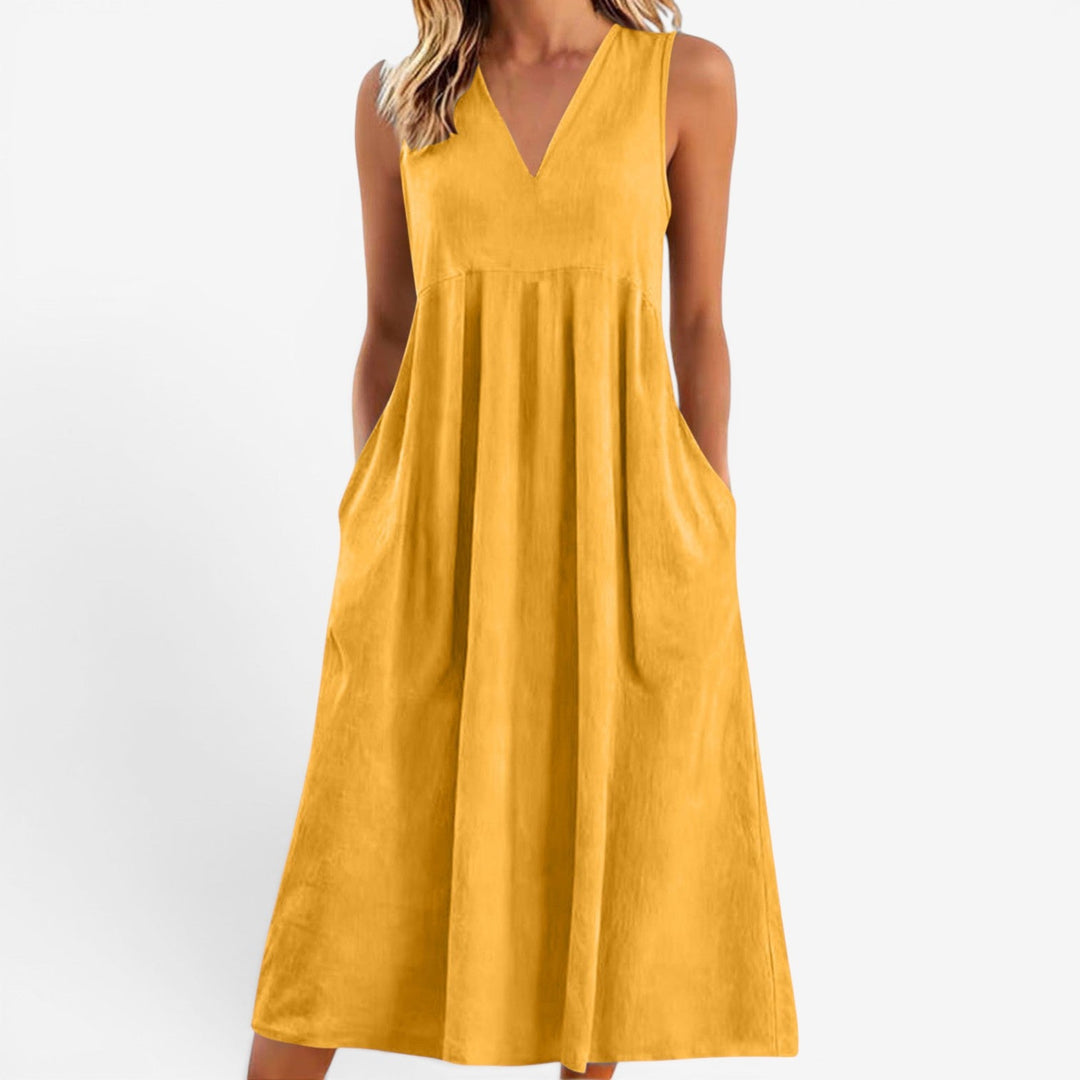 Suzaine™ Vestido midi acampanado