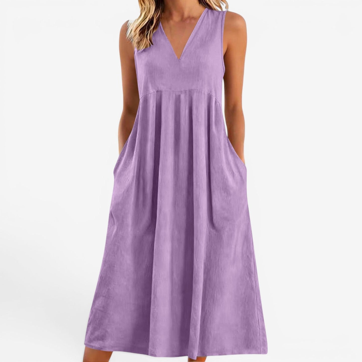 Suzaine™ Vestido midi acampanado