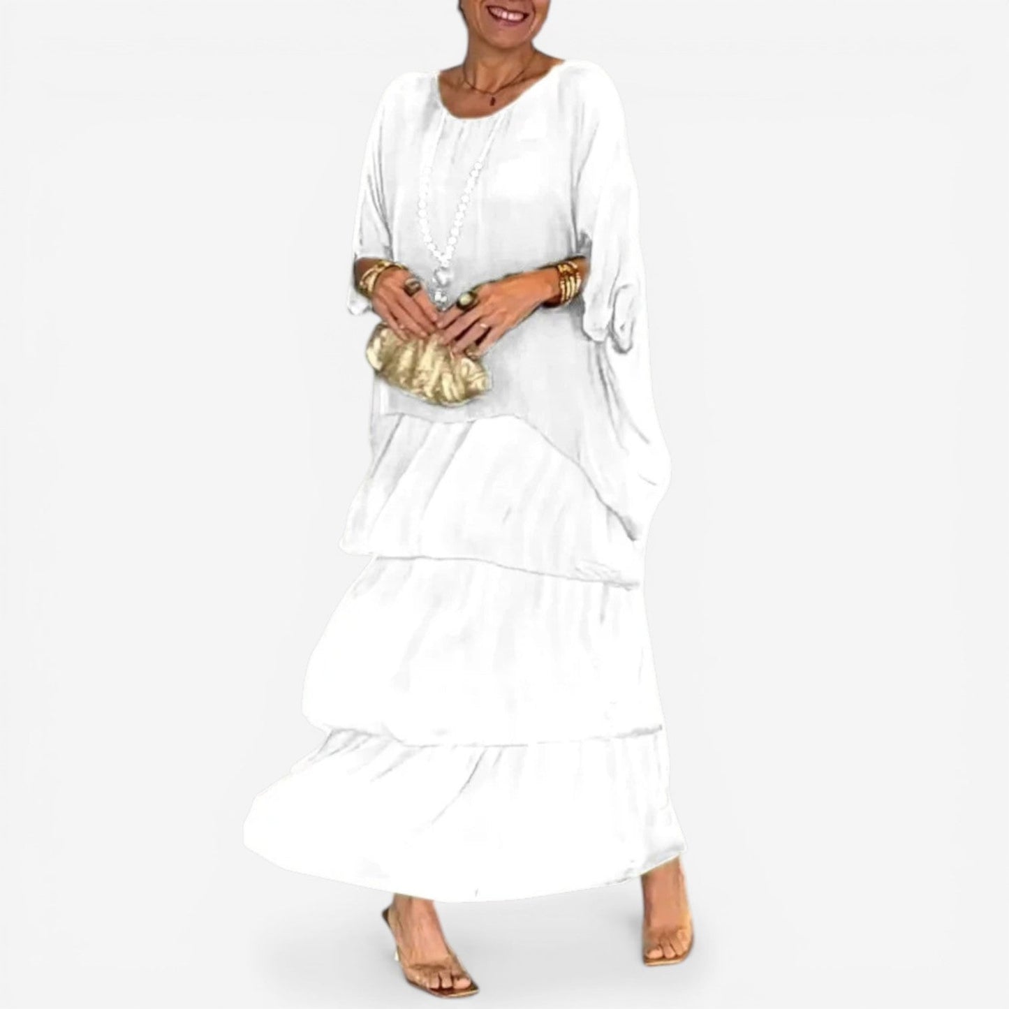 Valerina™ Vestido Largo Fluido
