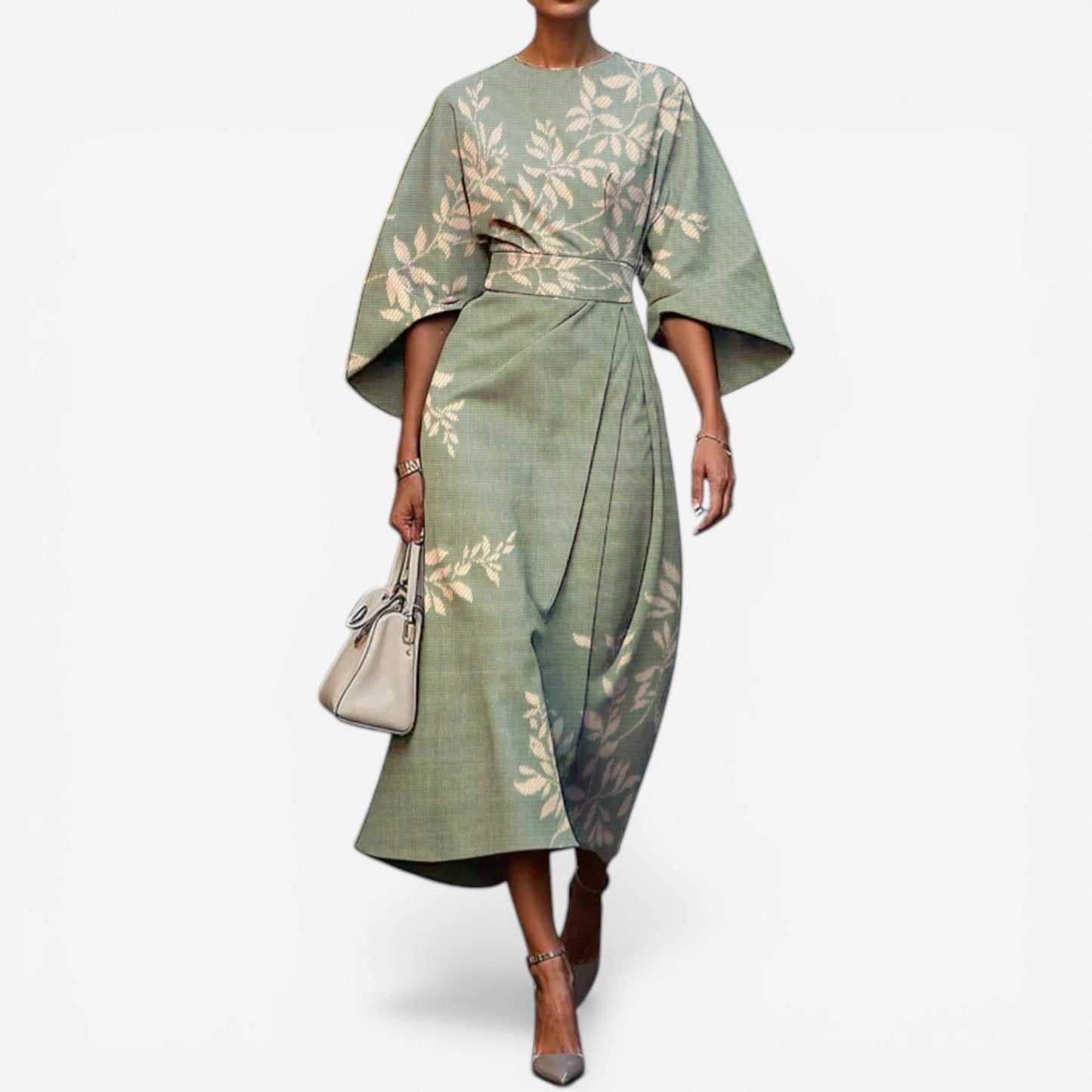 Zaquia™ Vestido midi estampado