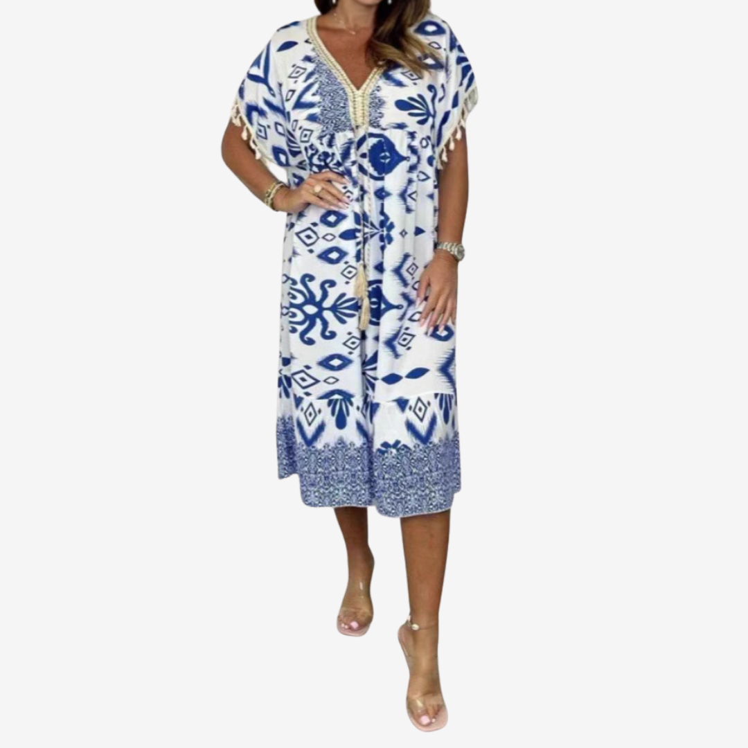 Solina™ MIDI estampado bohemio