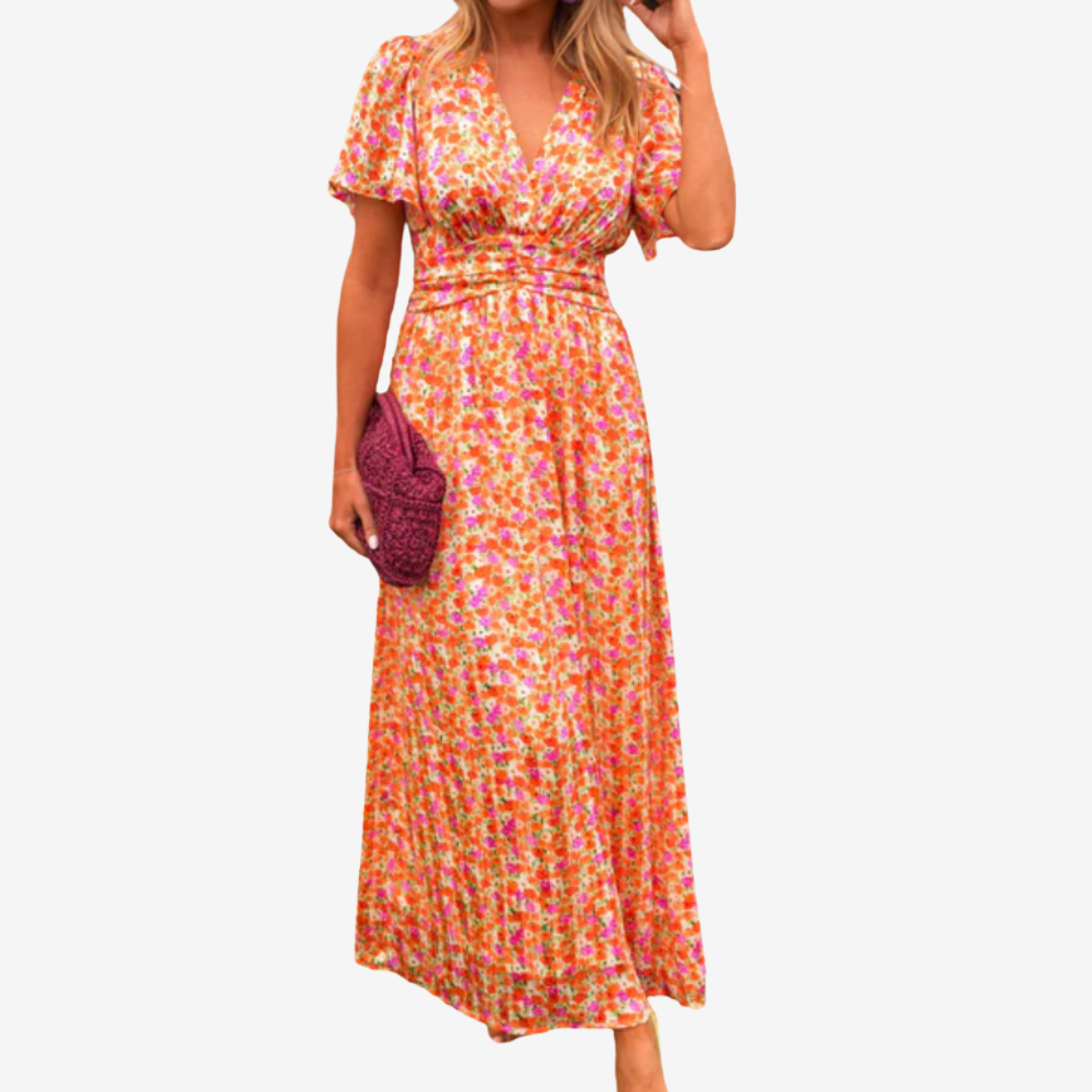 Lucie™ Vestido Flor del atardecer
