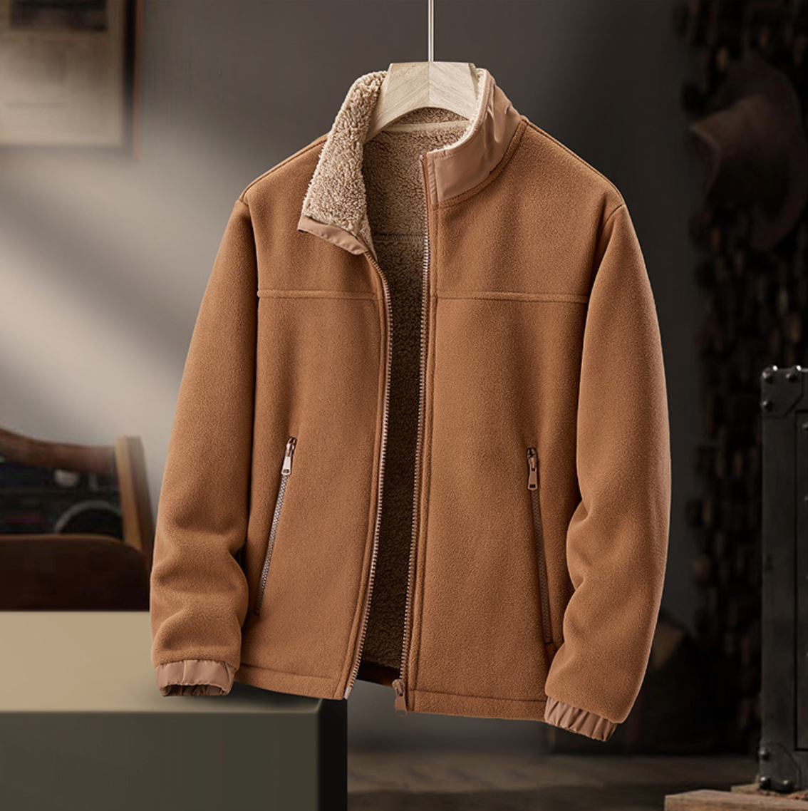 ZERANO CHAQUETA DE PIEL DE CORDERO