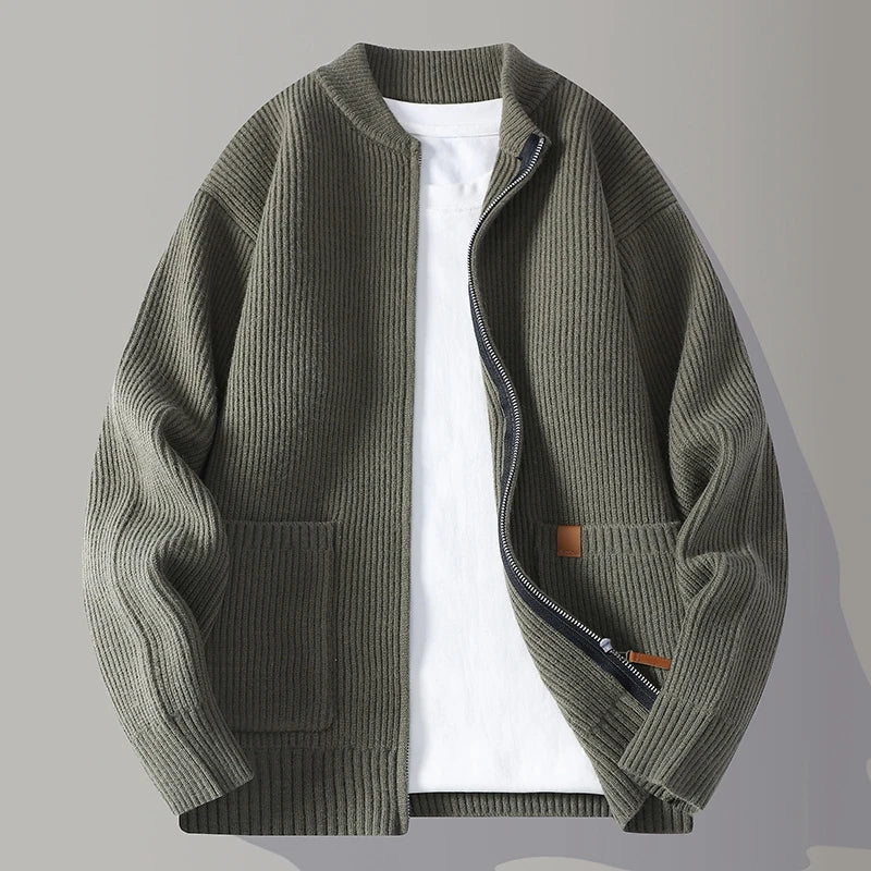 Chaqueta Nova de punto canalé