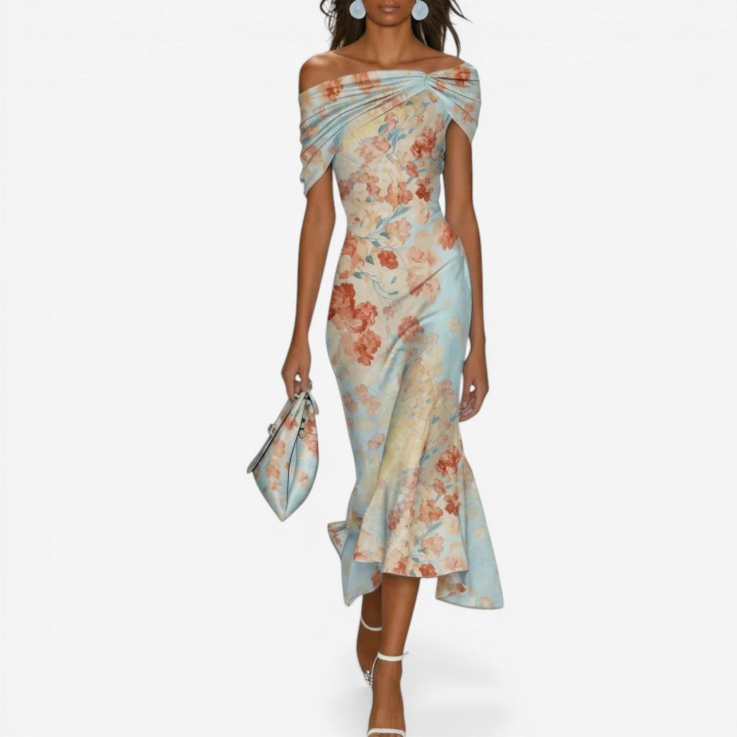 Glaiza™ Vestido midi de flores