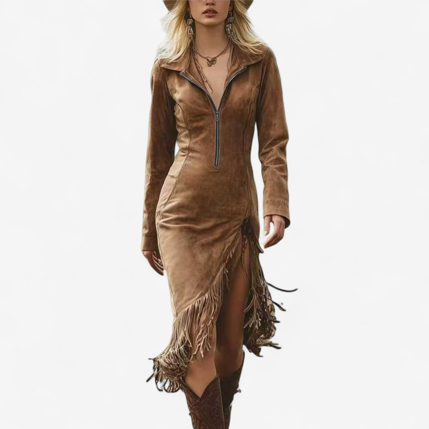Ginette™ vestido de otoño elegante