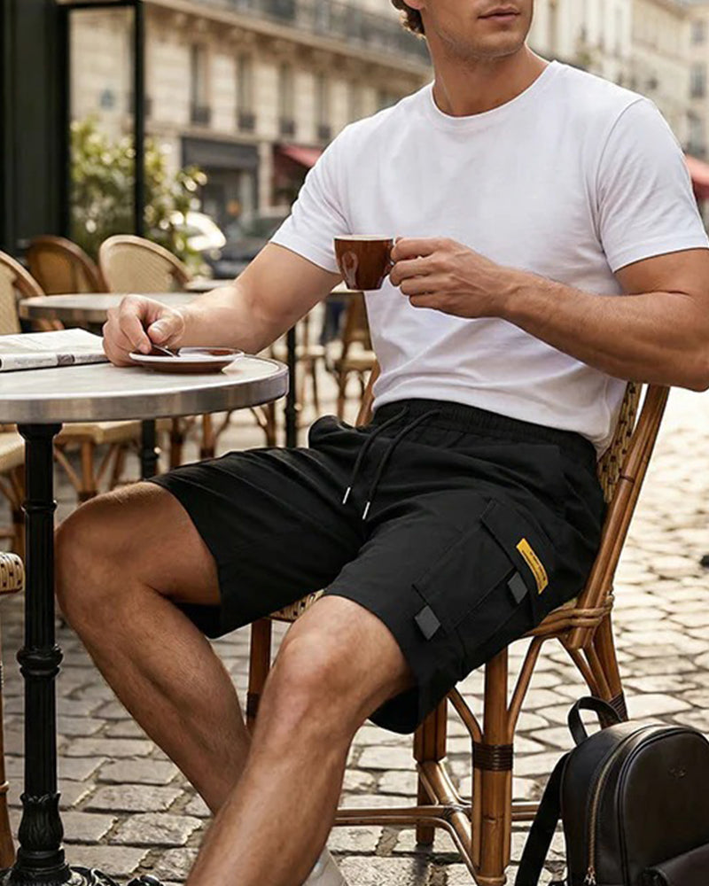Shorts cargo casual para hombre