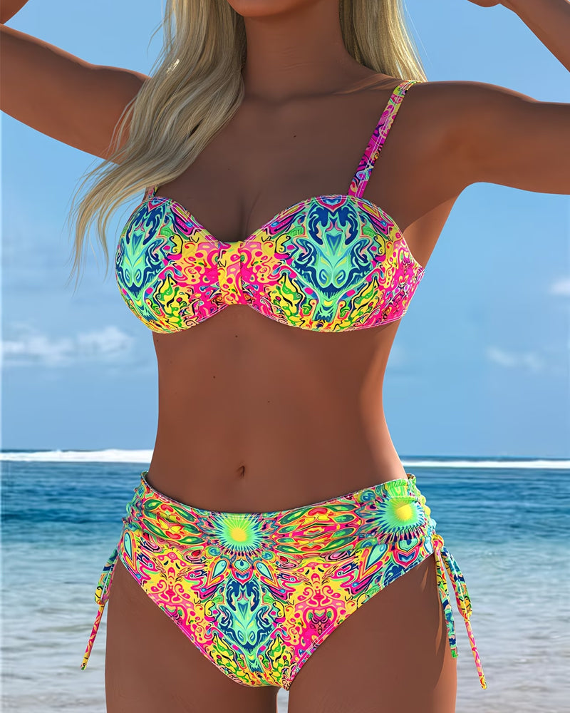 Bikini sexy de moda con estampado
